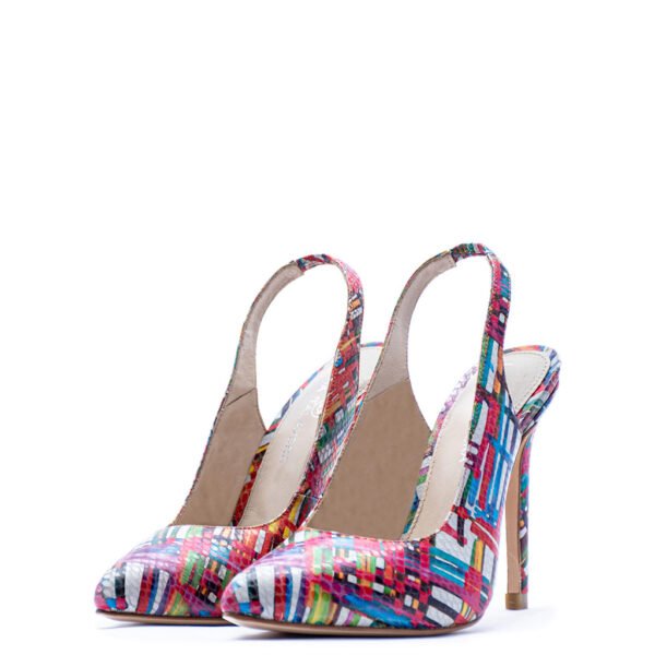 multicolor pointed-toe shoes