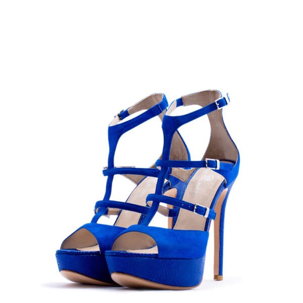 blue platform shoes heels for men and women