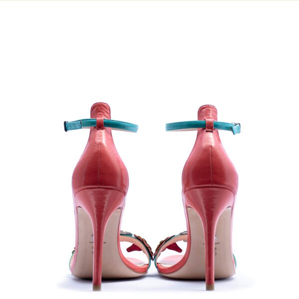 blue and pink heels for men and women