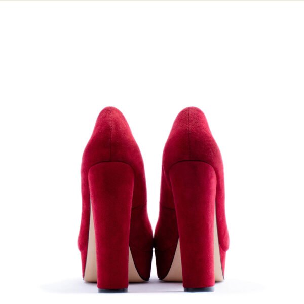 red platform heels for men and women
