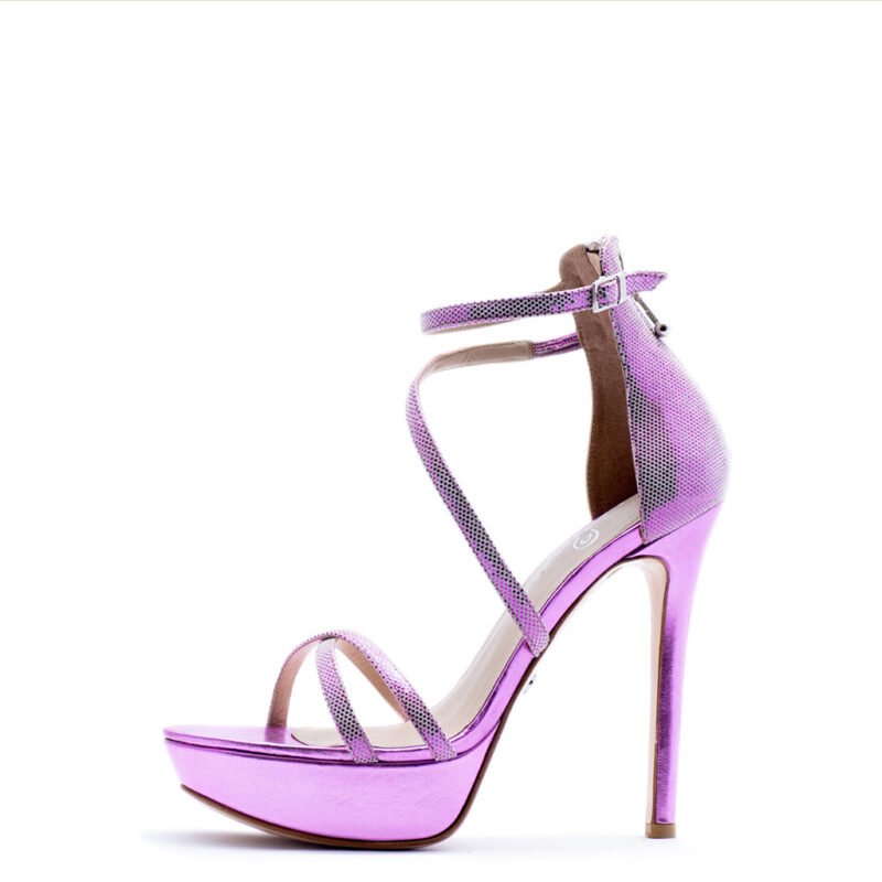 pink strappy heels for men and women