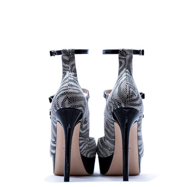 zebra platform heels for men and women