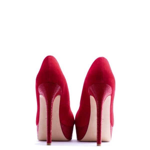 red platform stilletos heels for men and women