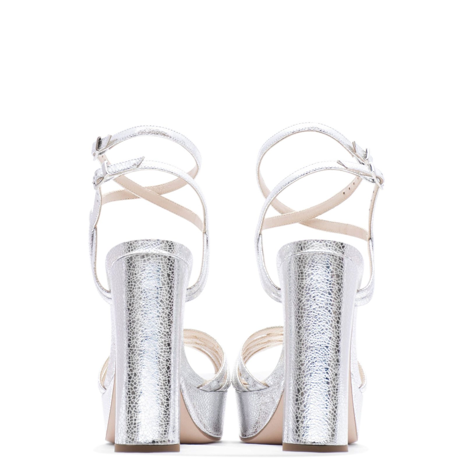 silver platform sandal plus-size heels