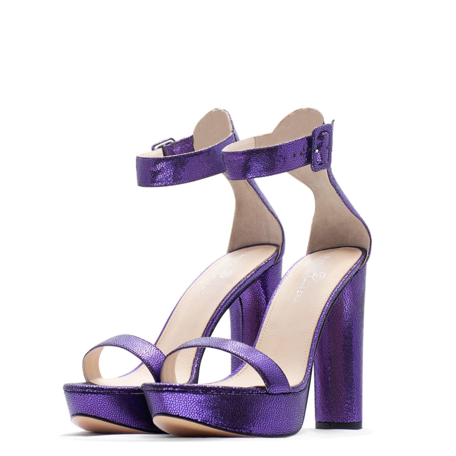 Purple platform sandal heels for men & women