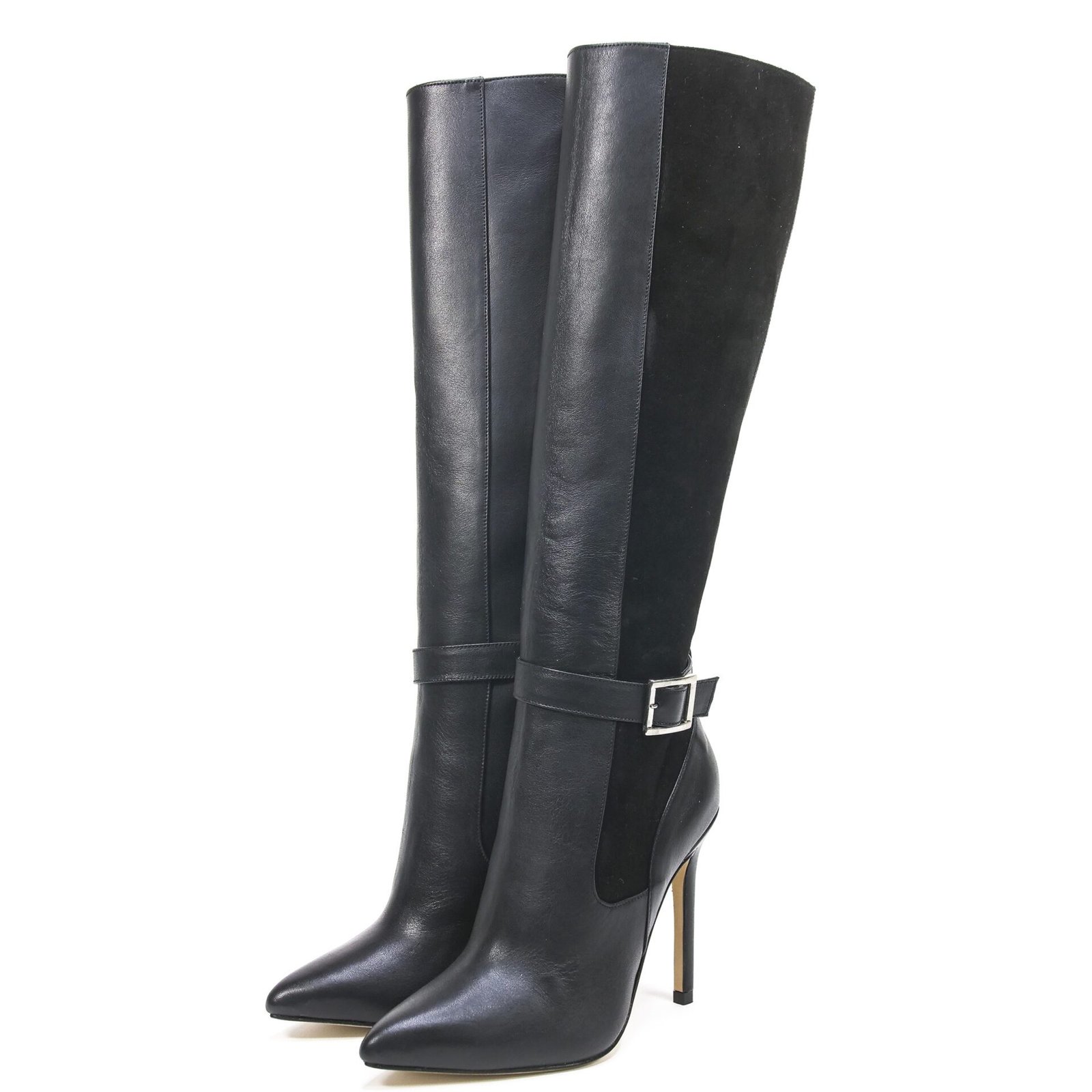 black knee-high boots size 15