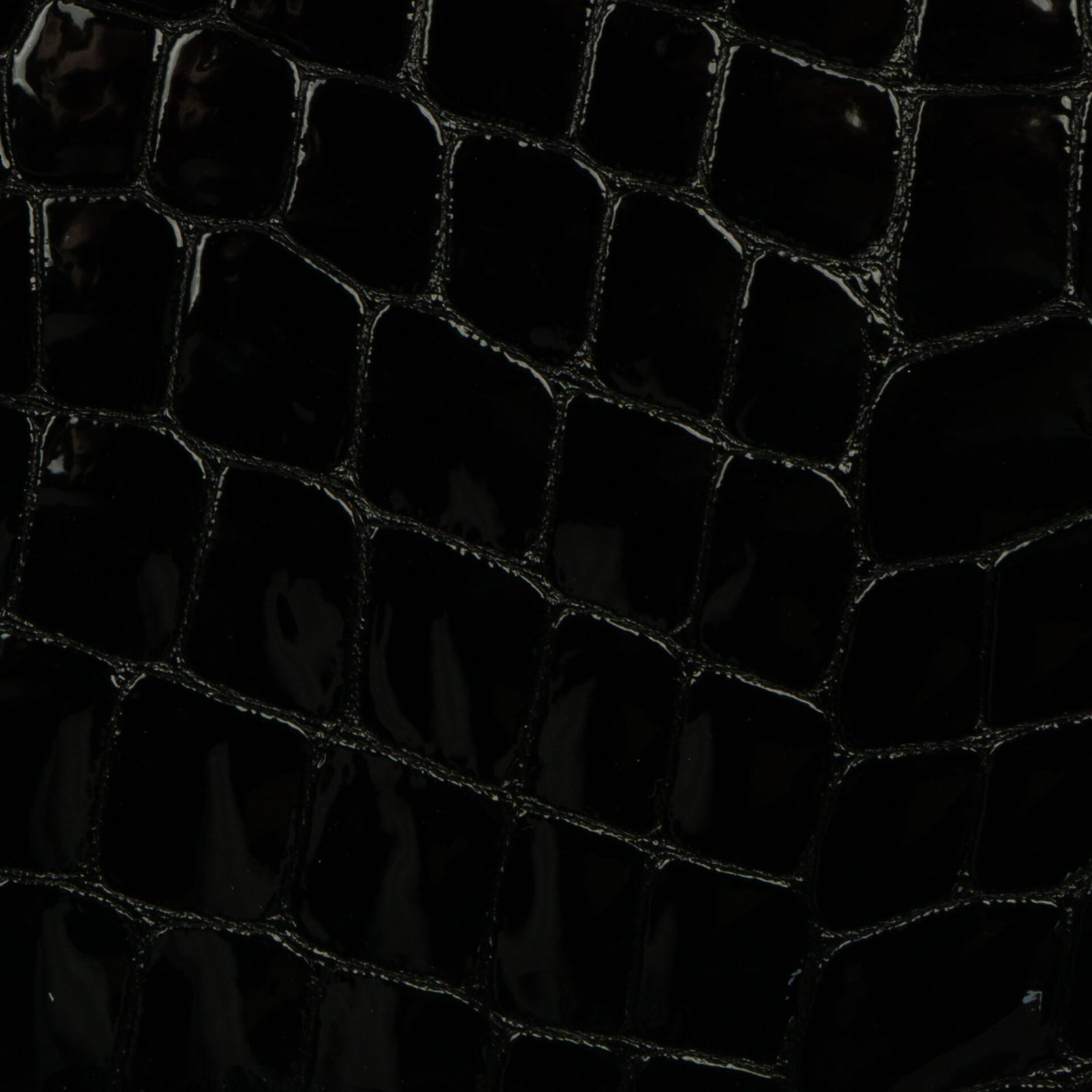Croco Black Patent Leather