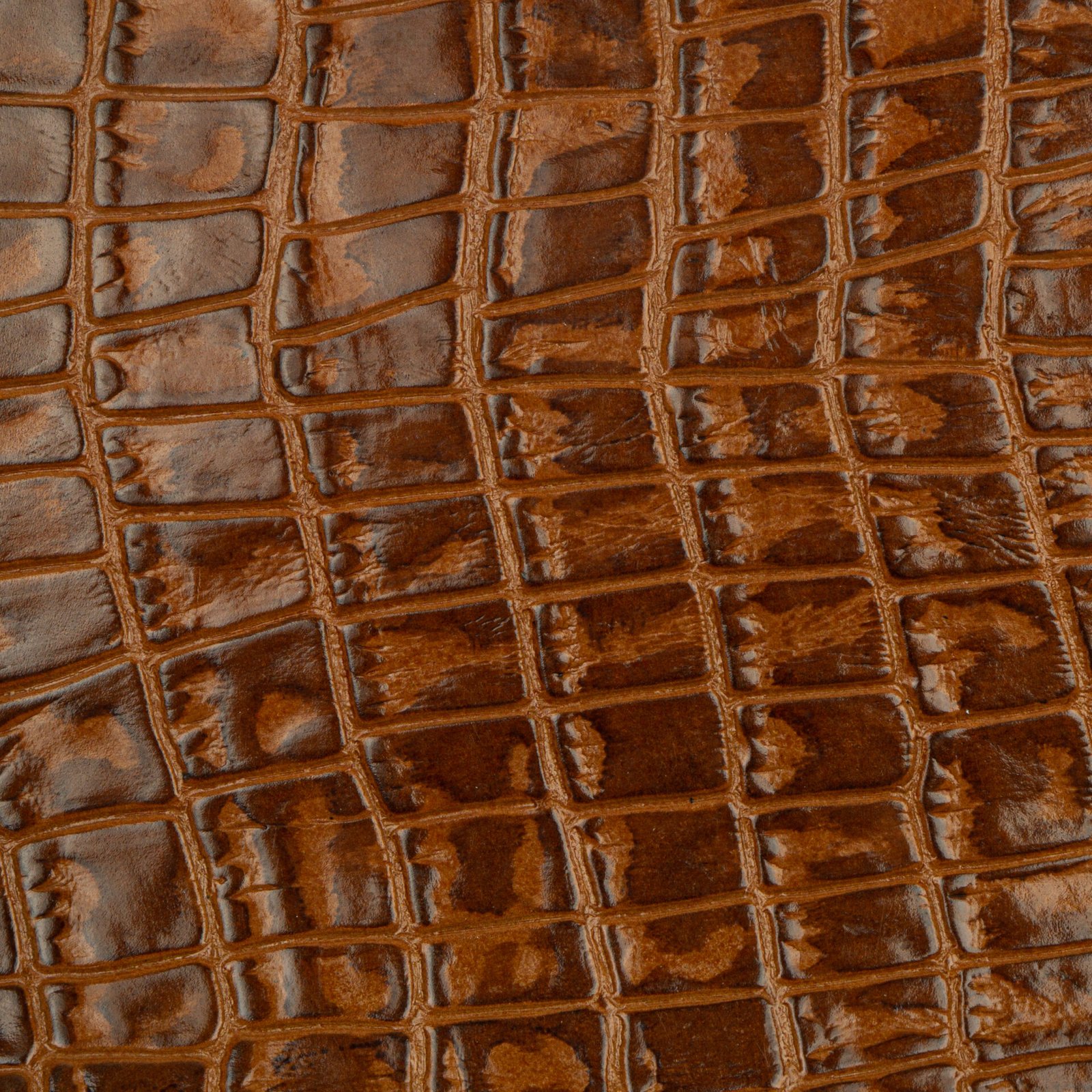 Brown crocodile leather for shoes