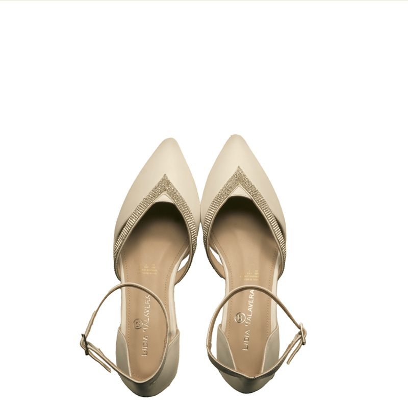 Ivory bridal wide shoes