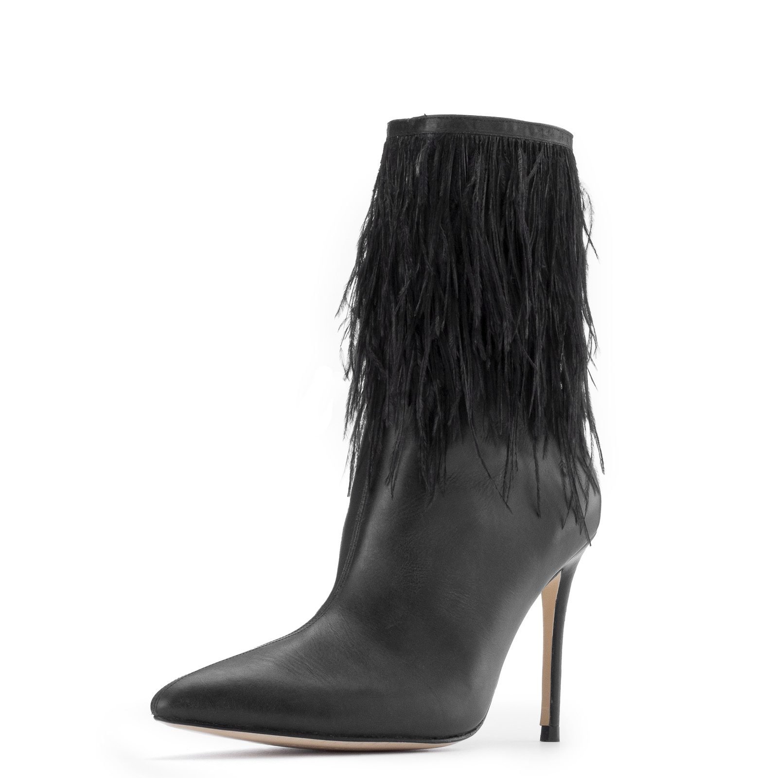 black pointy toe boots