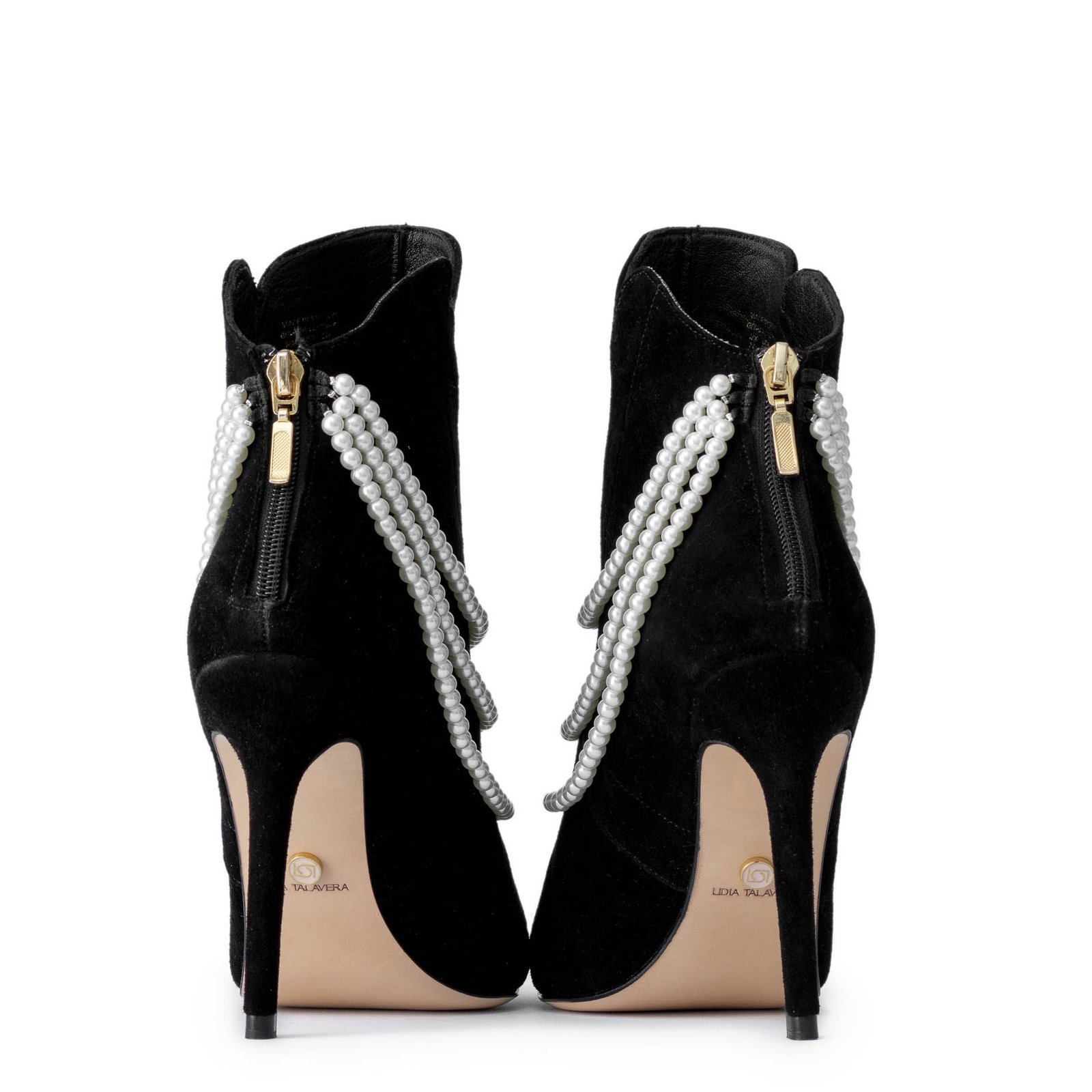 black booties with heel