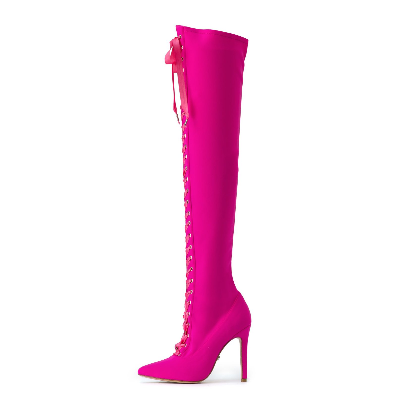 Hot Pink laced boots