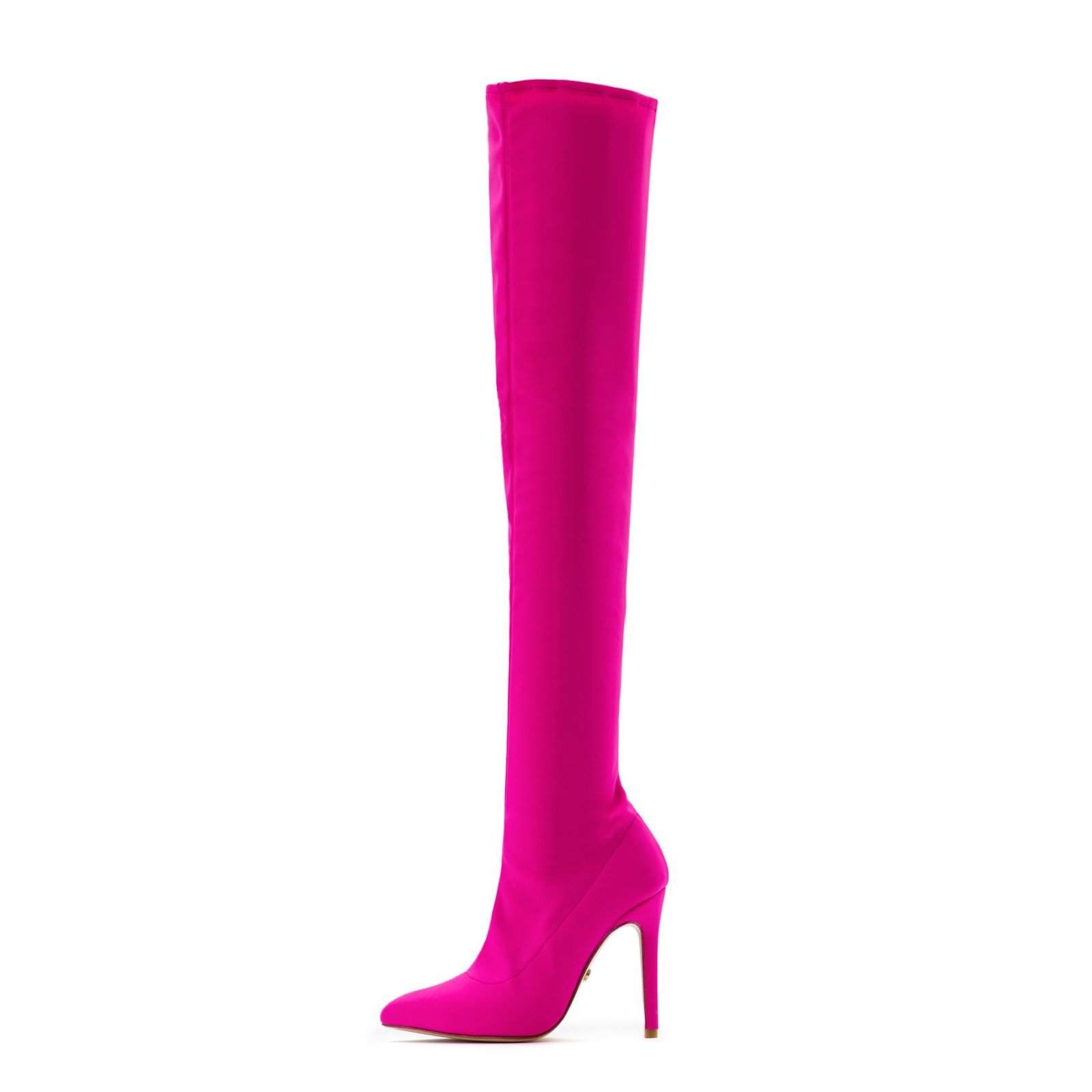 hot pink fitted boots